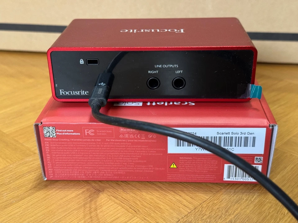 Focusrite Scarlett Solo 3rd Gen USB Audio Interface - neuwertig - Bild 3 von 3