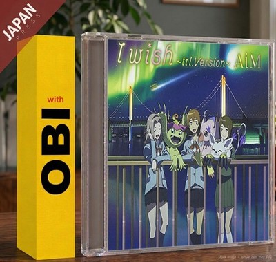 AiM - I wish~tri.Version~ w/OBI CD Japan Import Anime