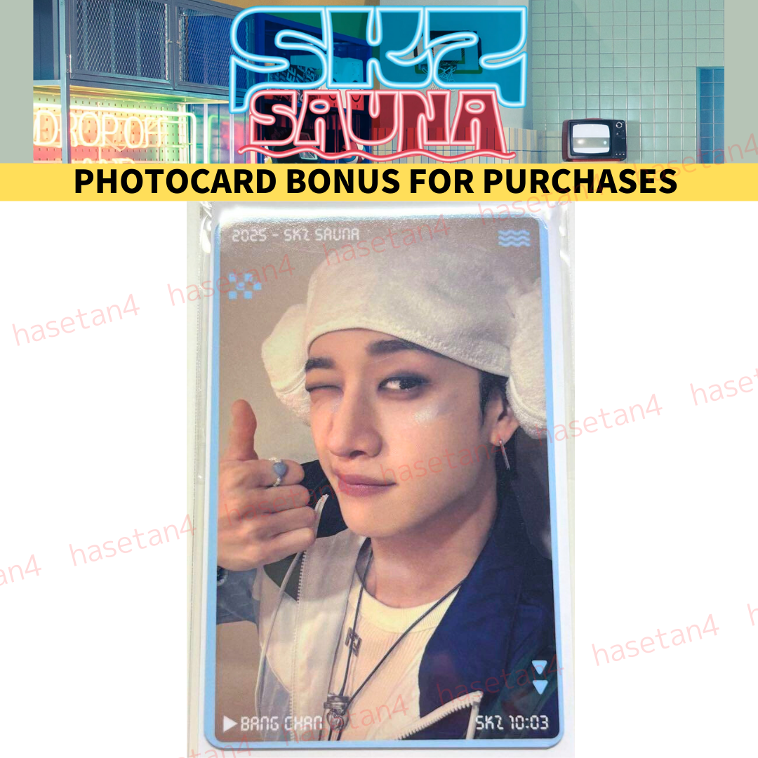 Stray Kids JYP JAPAN POPUP 2025 SAUNA PHOTOCARD BONUS FOR