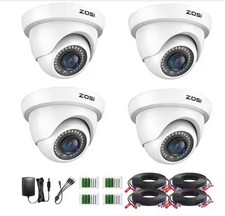 ZOSI 4AK-4192B-WS-US 1080P Security Cameras NEW