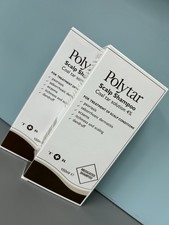 2 x Polytar Scalp Coal Tar Solution 4% Shampoo - 150 ml (2 x 150ml Packs)