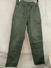 Dutch Military Field Cargo Pants 1982 OD Green Combat Trousers 30x33 Surplus