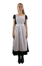 Brigitta Ladies Pinafore Apron white One Size, White 