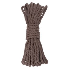 0.5 Inch 50 Feet Macrame Cord, Cotton Cord Rope String - Coffee
