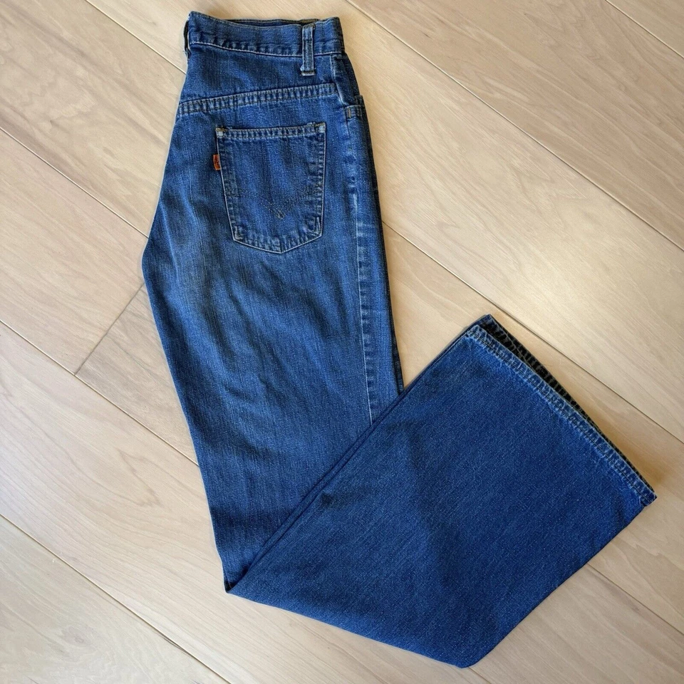 Jeans vintage Levis 694 28 azules para mujer años 80 campana parte inferior grande E hechos en EE. UU. Foto 2 de 4