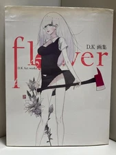 D.K Flower Art Book Illustrated Design Used Collectible