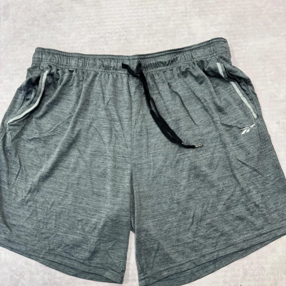 Pantalones Cortos Deportivos Reebok con Logo Para Hombre 2XL Foto 2 de 4