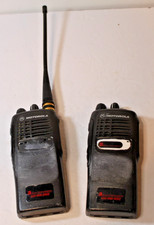 Lote de 2 radios Motorola HT750 Handie-Talkie UHF 403-470MHz sin batería PROBADA