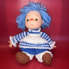 Vintage Crochet Homemade Dress Blueberry Muffin Doll 80s Strawberry Shortcake