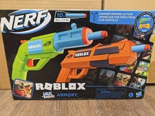 New Nerf Roblox Jail Break Armory 2 Blasters 10 Darts 1 Game Code Hammer Action
