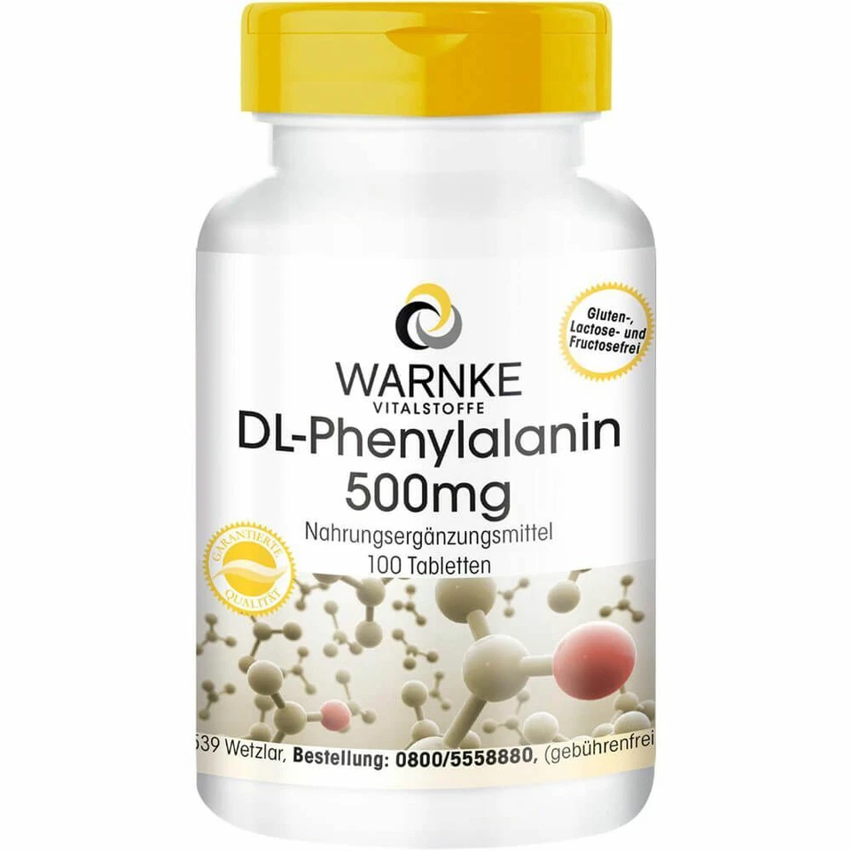 WARNKE VITALSTOFFE GMBH DL-PHENYLALANIN 500 mg Tabletten 100 St PZN13874947