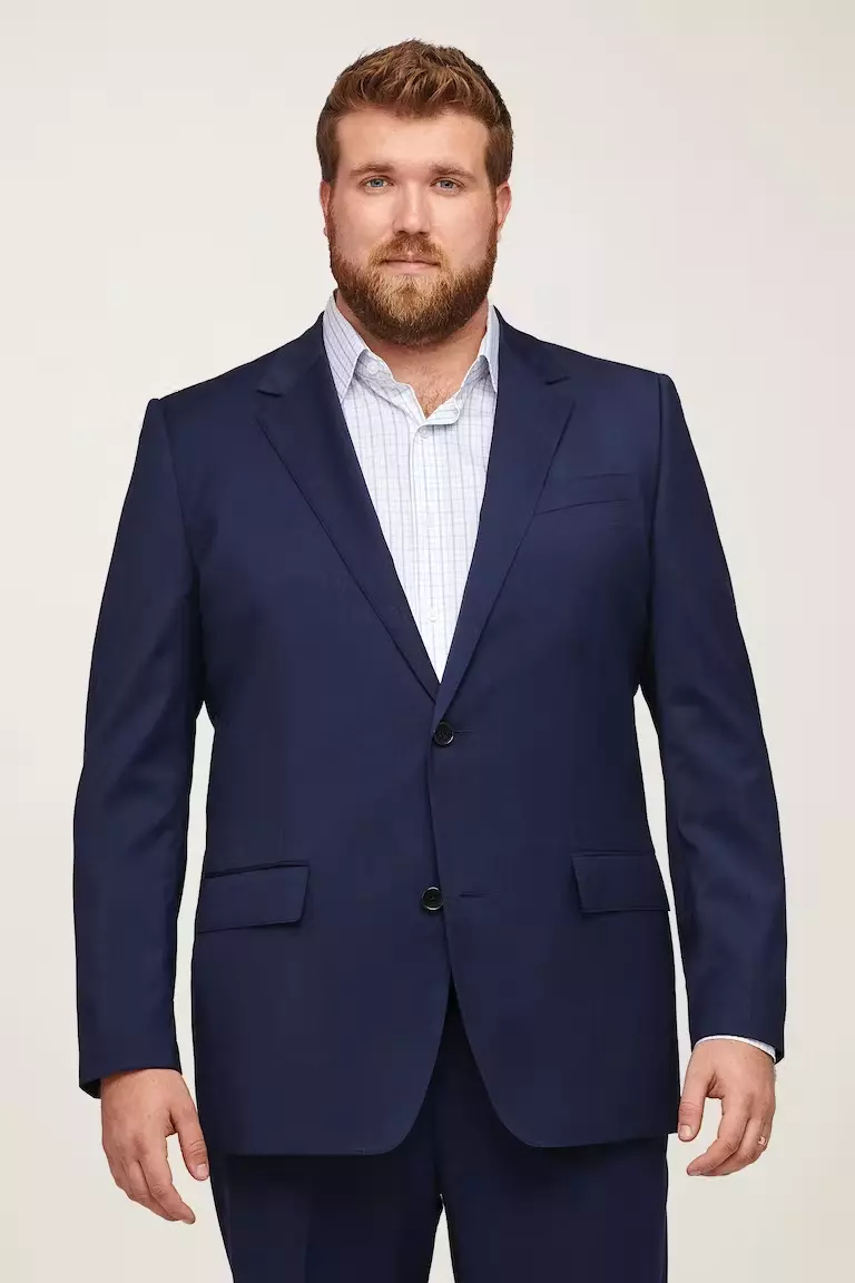 Bonobos Jetsetter Wool Blazer Suit Jacket LIGHT NAVY Men Sz 50L