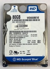 Western Digital WD800BEVE-00A0HT0 Hard Disk Drive