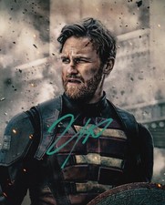 WYATT RUSSELL signed autograph 20x25cm AVENGERS in person autograph CAPTAIN COA
