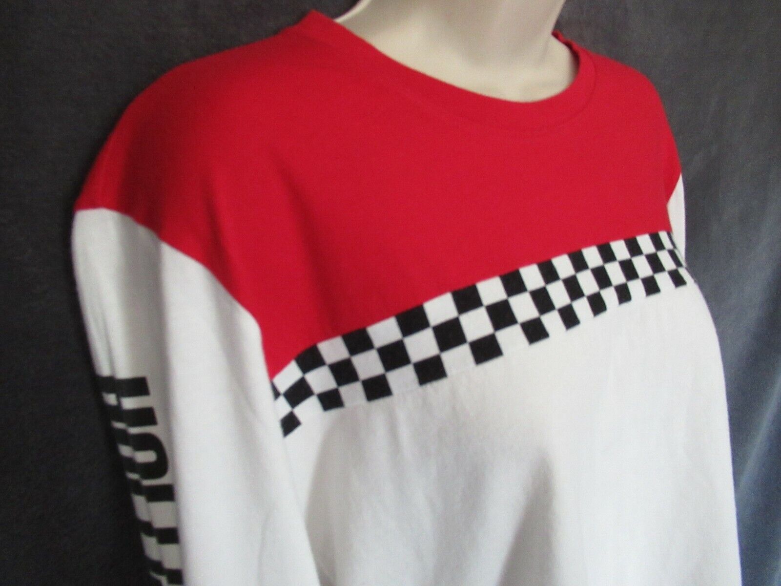 Hollister Black White Red Cotton Long Sleeve Chec… - image 5