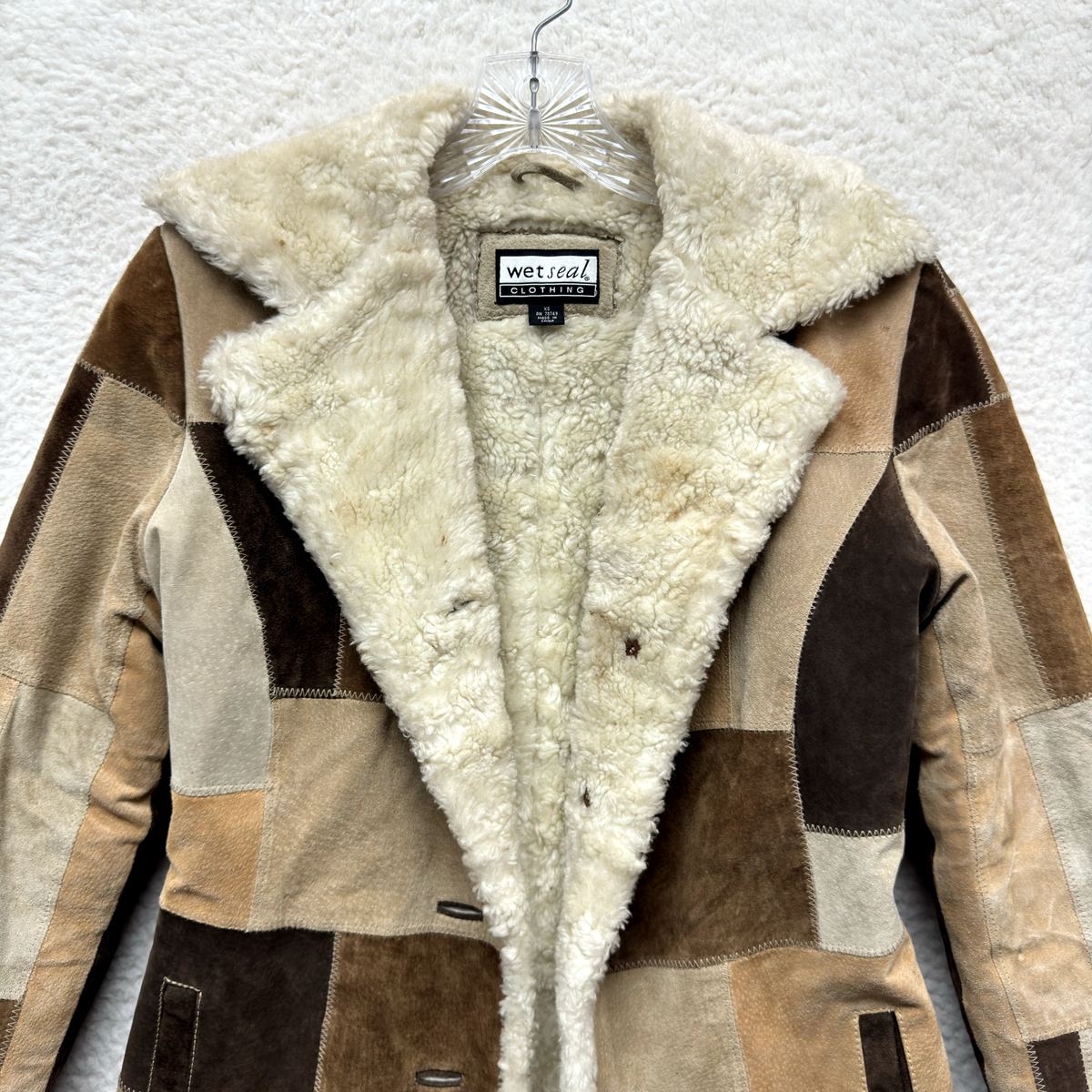Y2K Vintage Wet Seal Patchwork Leather Penny Lane Afghan Y2K Vintage Wet Seal Patchwork Leather Penny Lane Afghan