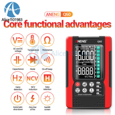 ANENG Q60 Backlight Digital Multimeter AC DC Voltmeter Resistance Capacitance