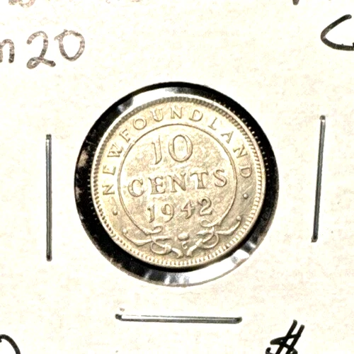Canada Newfoundland 1942 C ten Cents KM 20 XF
