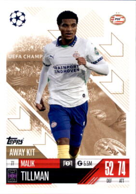 Champions League EXTRA 2024/25 Trading Card 77 - Malik Tillman - Away Kit