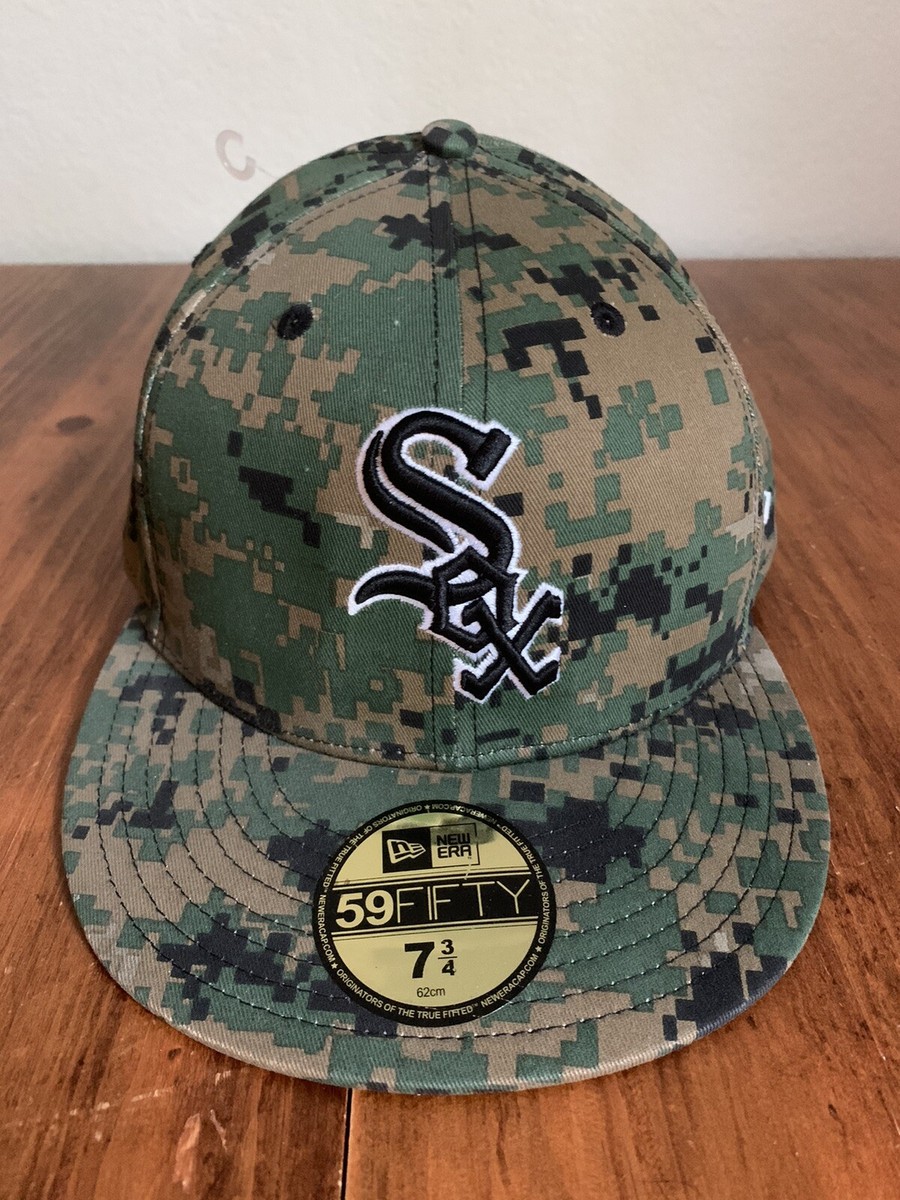 Chicago White Sox New Era 59Fifty Digital Camo Hat Fitted 3/4