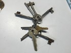 Vintage antique original Corbin Skeleton and flat key lot of 9 keys — photo 1