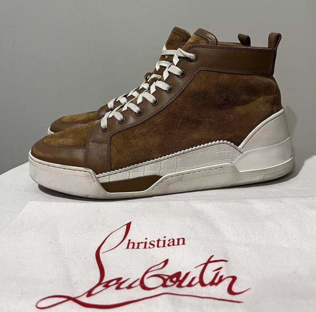 Louboutin high hotsell top suede