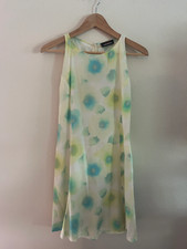 Vintage Genny 90s dress mini. Skater shape floral dress size S