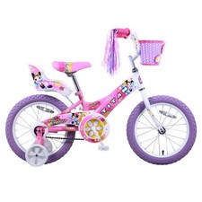Titan Girl's Flower Princess BMX Bike, Pink, 16-Inch/training wheels