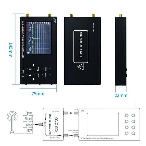 6GHz Spectrum Analyzer Signal Genertor 3G 4G LTE CDMA DCS GSM GPRS GLONASS - Picture 5 of 8