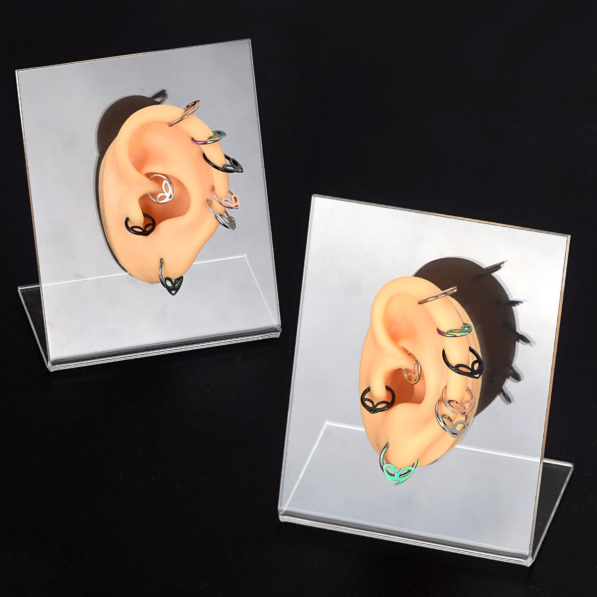 16G Alien Septum Clicker Daith Earring | Surgical Steel Nose Helix Tragus Ring