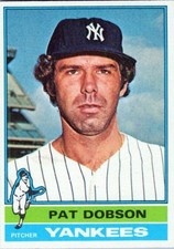 1976 Topps #296 Pat Dobson New York Yankees NM