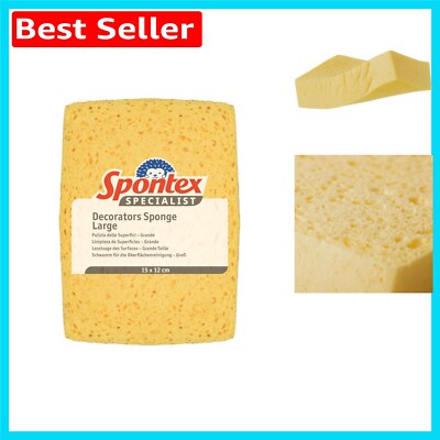 Großer super saugfähiger Dekorateurschwamm 15 x 12 cm - biologisch abbaubares Reinigungswerkzeug