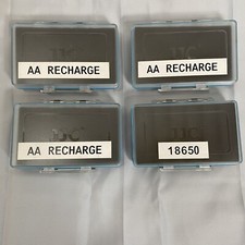 JJC Water-Resistant Battery Storage Cases Mixed Lot Of 4 AA  18650 CASES ONLY