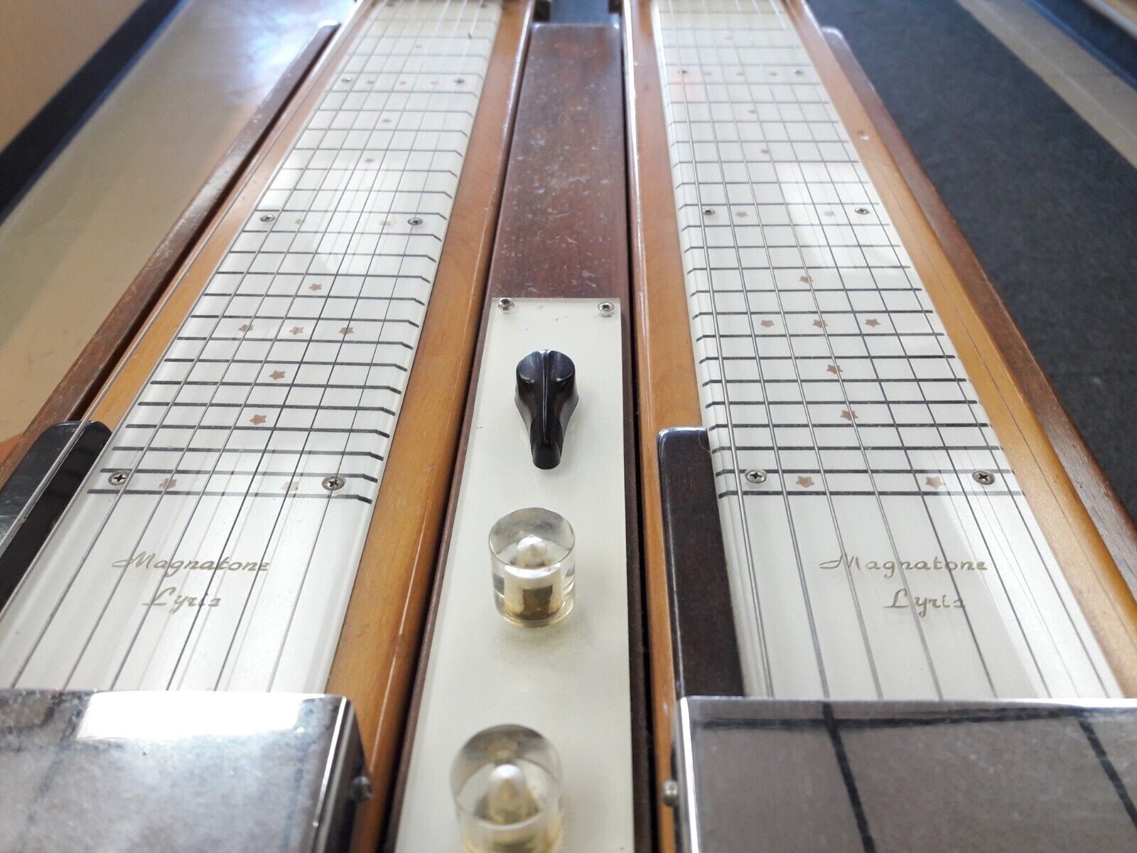 magnatone lyric steel lap double neck guitar eBay