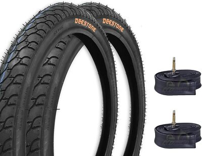 2 Copertoni + 2 Camere D'Aria Per Graziella 20x1.75 (47-406) - Bianco Nero - Ecovelò - Foto 3