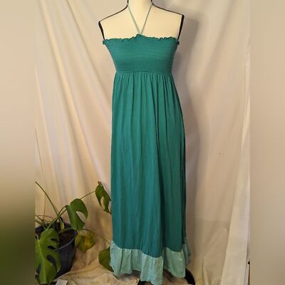 fitted lace wedding dress Maylé Vásquez Cayo Turquoise Maxi Dress