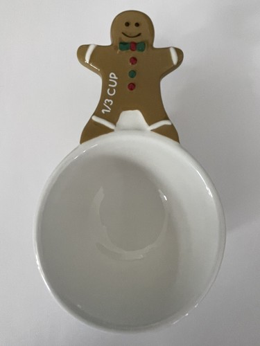 WILLIAMS-SONOMA - Juego de 4 tazas medidoras de pan de jengibre de Navidad - Nuevo en caja - Imagen 6 de 8