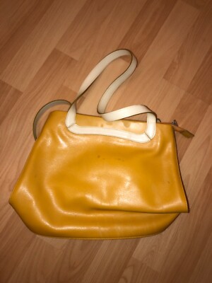 Leder Tasche Tosca blu Vintage 1960er