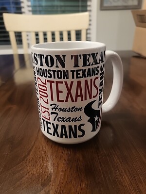 NFL Houston Texans COFFEE CUP 15 OZ MUG EST 2002 | eBay