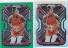 2021 WNBA PRIZM GREEN & SILVER REFRACTORS  #100 Iliana Rupert - Las Vegas Aces