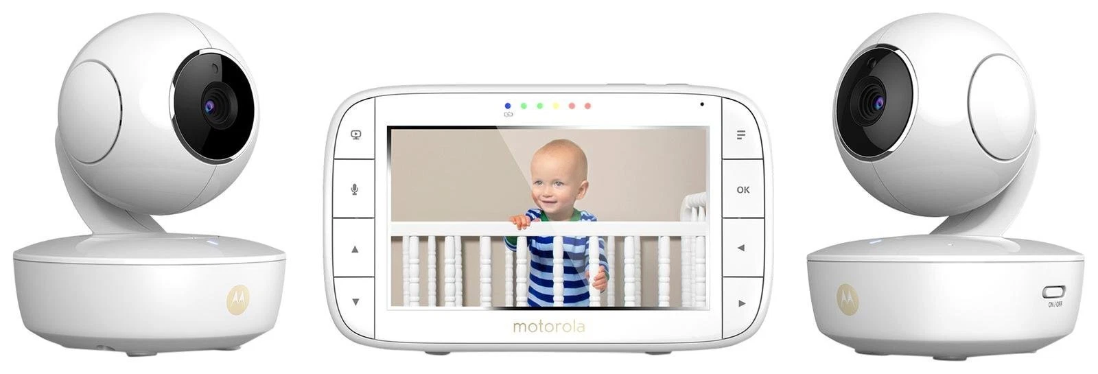 Motorola 5" Portable Video Baby Monitor with Two Cameras, MBP36XL-2