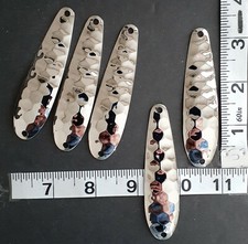 100   THIN 3 1/4" THIN .018 Hex Nickel Spoon Blanks Lake Erie Walleye Candy