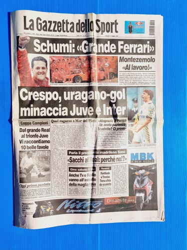 La Gazzetta Dello Sport – Légendaire Schumacher 5e Titre Mondial Ferrari – Neuf