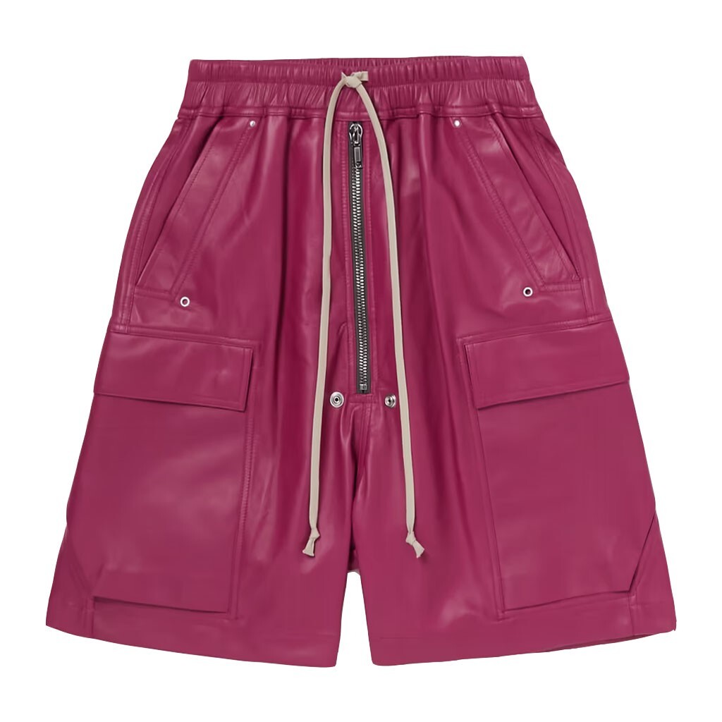 ショートパンツ BOTTEGA VENETA Pink Nappa Leather Bermuda Shorts Bottega Veneta Nappa Leather Bermuda Shorts in Pink | Lyst