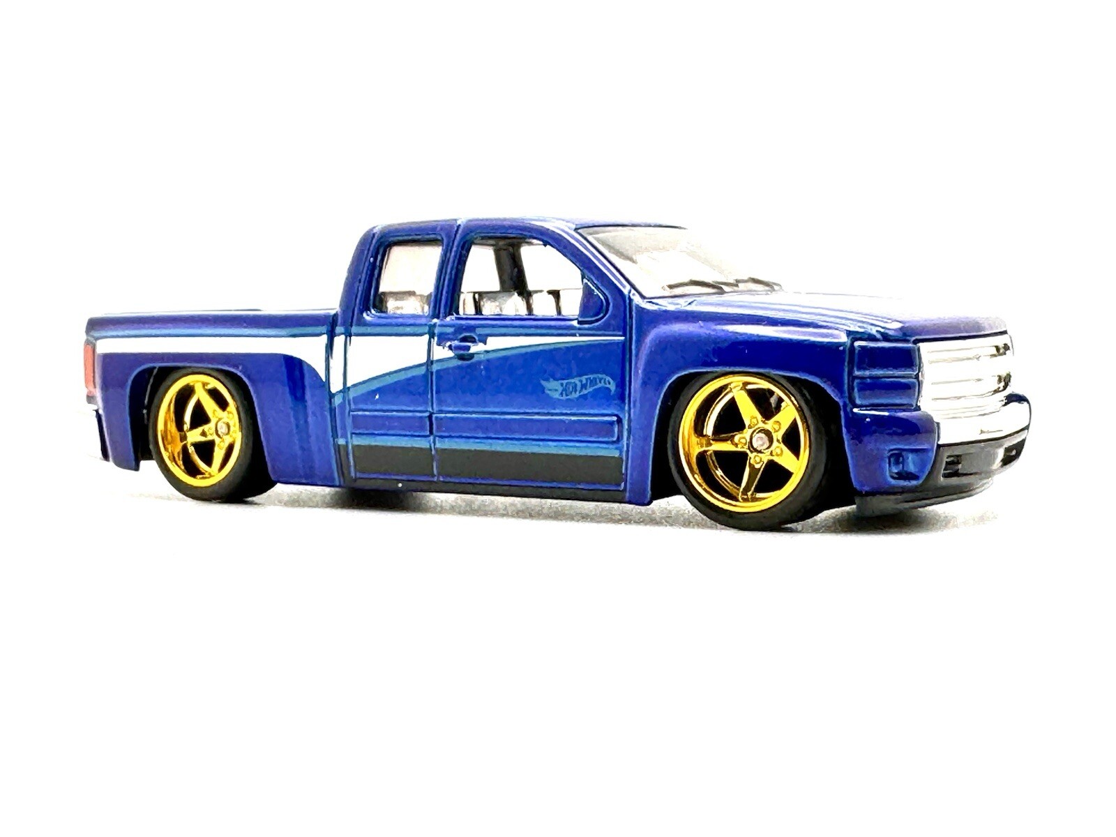 5x PACK Deep Dish GOLD Electroplt Wheels FITS 07 SILVERADO Rubber Tires for 1/64