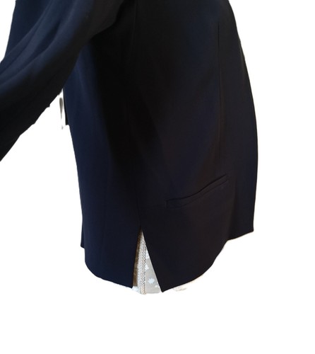 Smart Navy Blazer LK Bennett Blue Collarless JK Fie UK S 4 BNWT RRP £250 - Picture 11 of 11