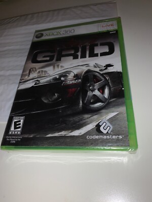 Brand New Sealed GRID XBOX 360 Live Microsoft Game 2008 Car Racing Codemasters