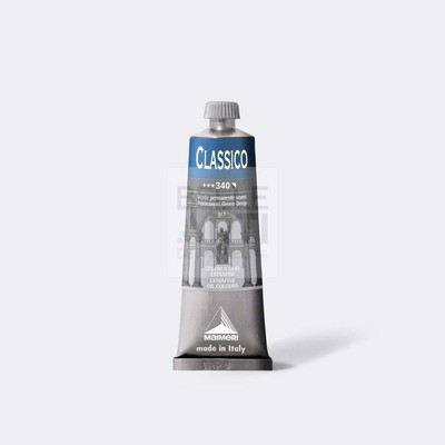 COLORE AD OLIO SERIE CLASSICO DA 60 ml. 340 VERDE PERMANENTE SCURO
