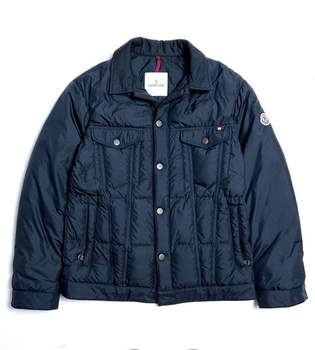 19/20AW Luxury Men's MONCLER Dubas Quilted Padded Nylon Overshirt Jacket - 2 M