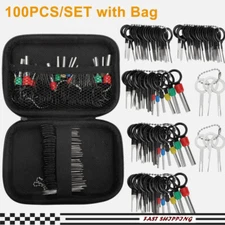 100Pc Pin Ejector Wire Extractor Auto Connector Removal and Puller Tool Kit